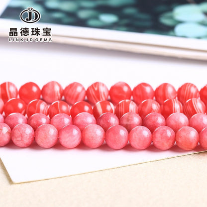 Imitation Argentine red stone loose beads round beads