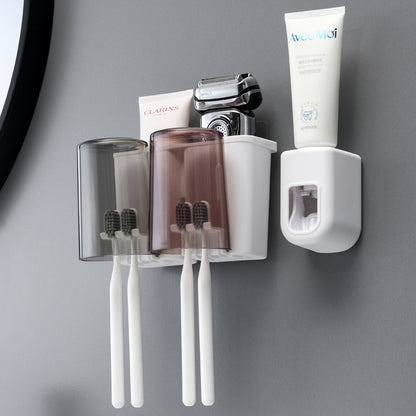 Wall-mounted Toothbrush Holder Set