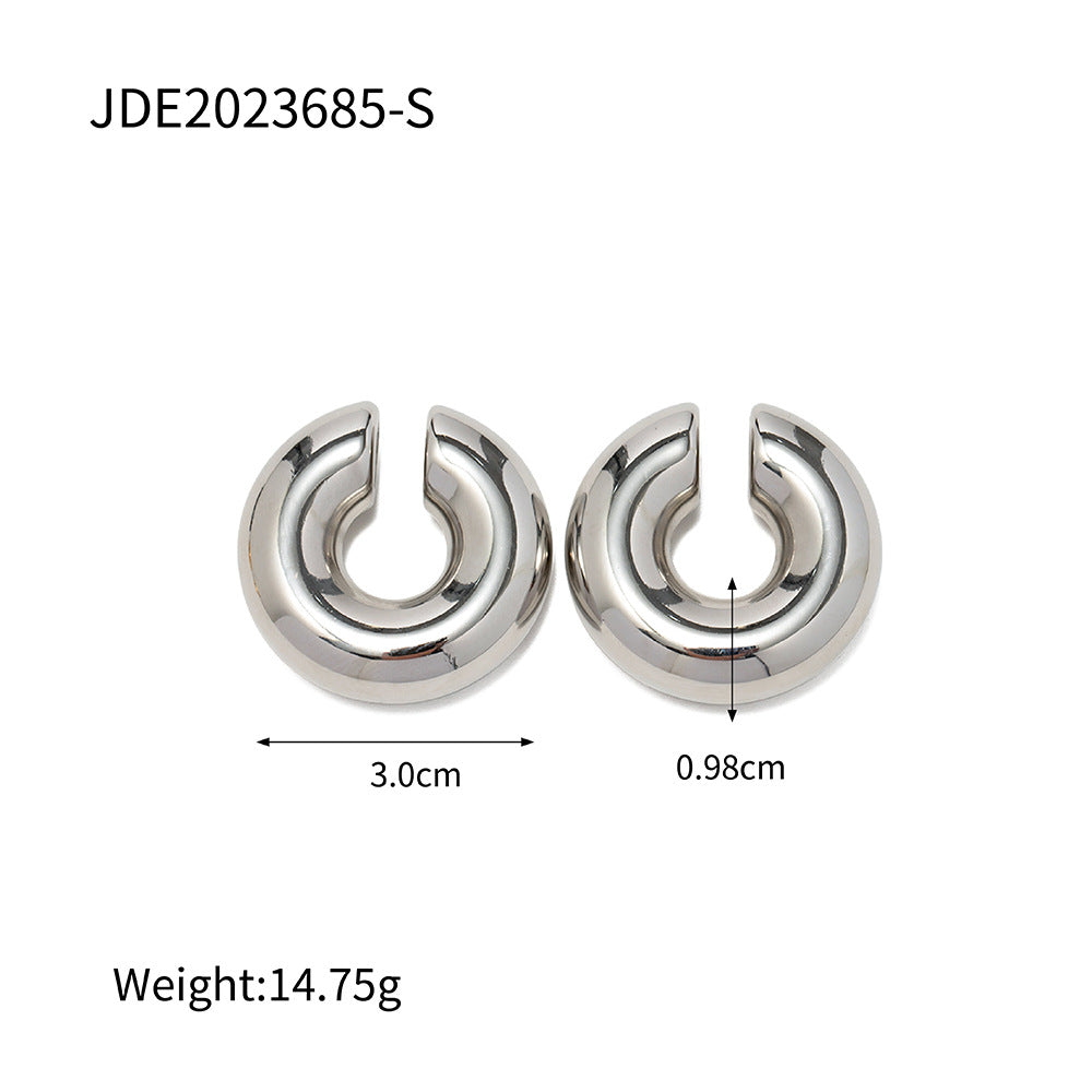 Hollow hoop earrings