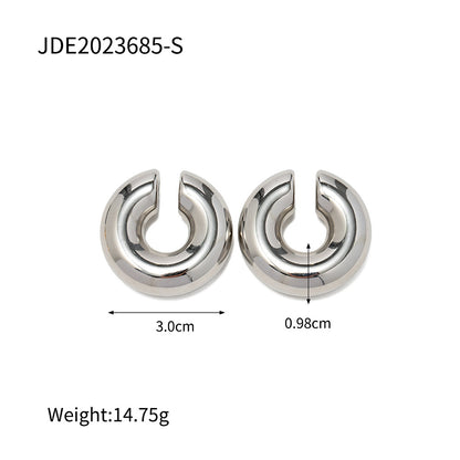 Hollow hoop earrings