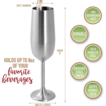 Champagne glass wine set can print logo