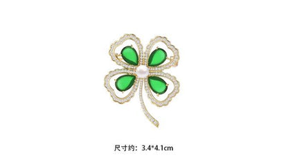 New four-leaf clover brooch