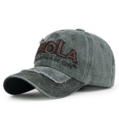 Spring Fall Washed Cotton Baseball Cap