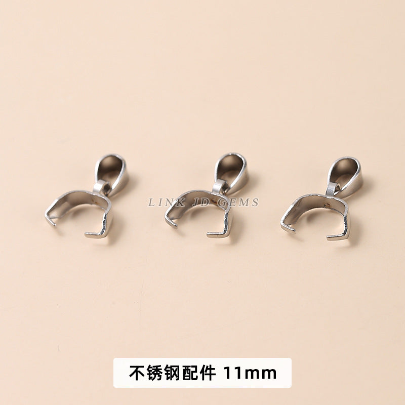 Stainless steel nine-character needle ear hook melon seeds and lobster buckle