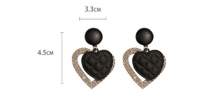 Hollow heart earrings