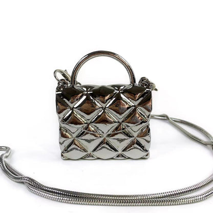 Silver retro box bag