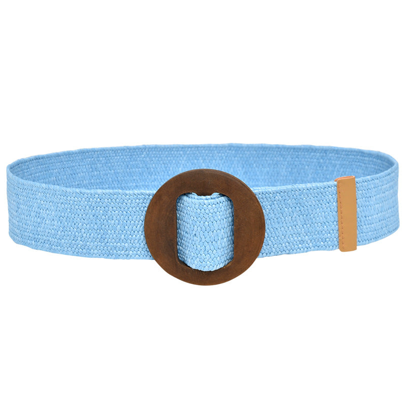 Women's canvas elastic belt