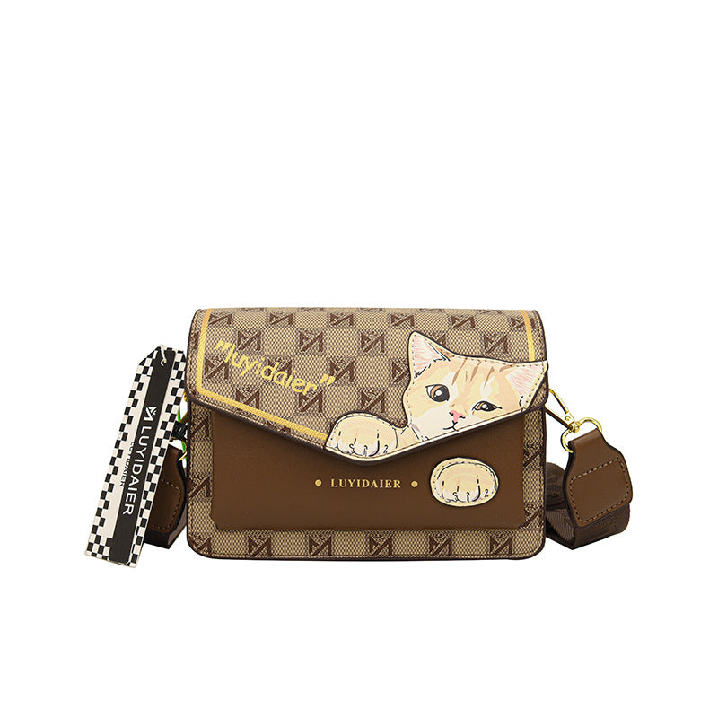 Retro printed women's bag