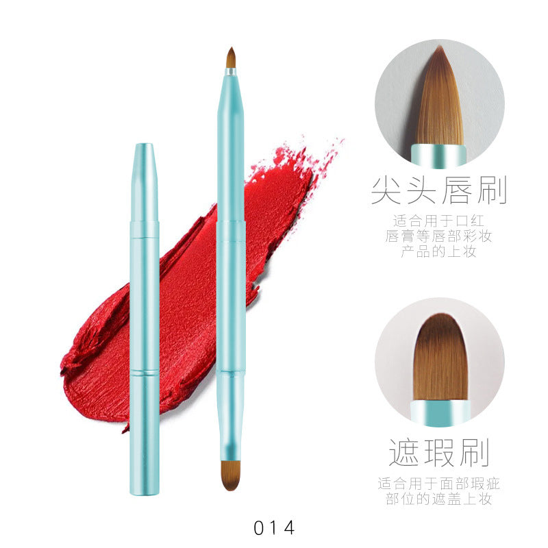 Colorful Retractable Dual-Head Lip Brush