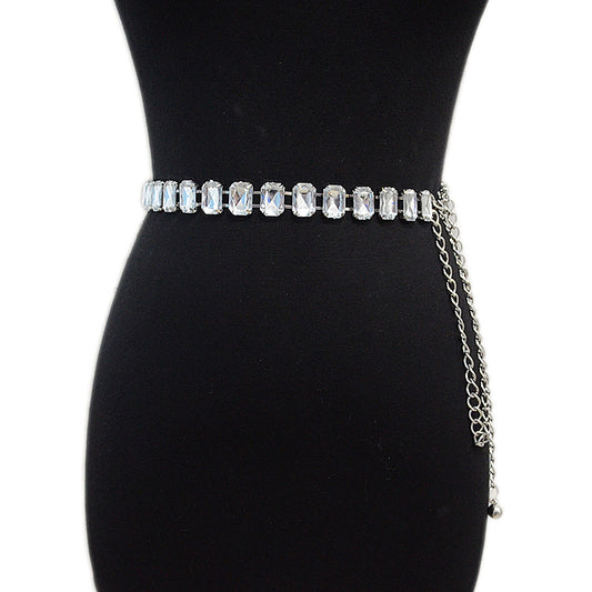 Acrylic crystal chain waist chain