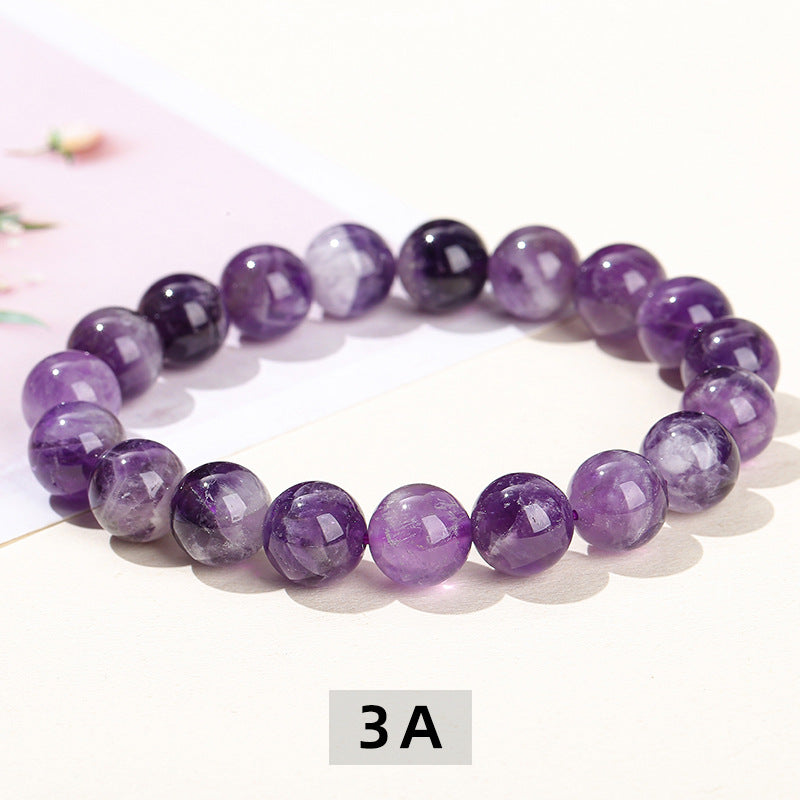 Natural amethyst bracelet single circle simple