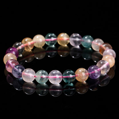 Natural gradual change color fluorite bracelet