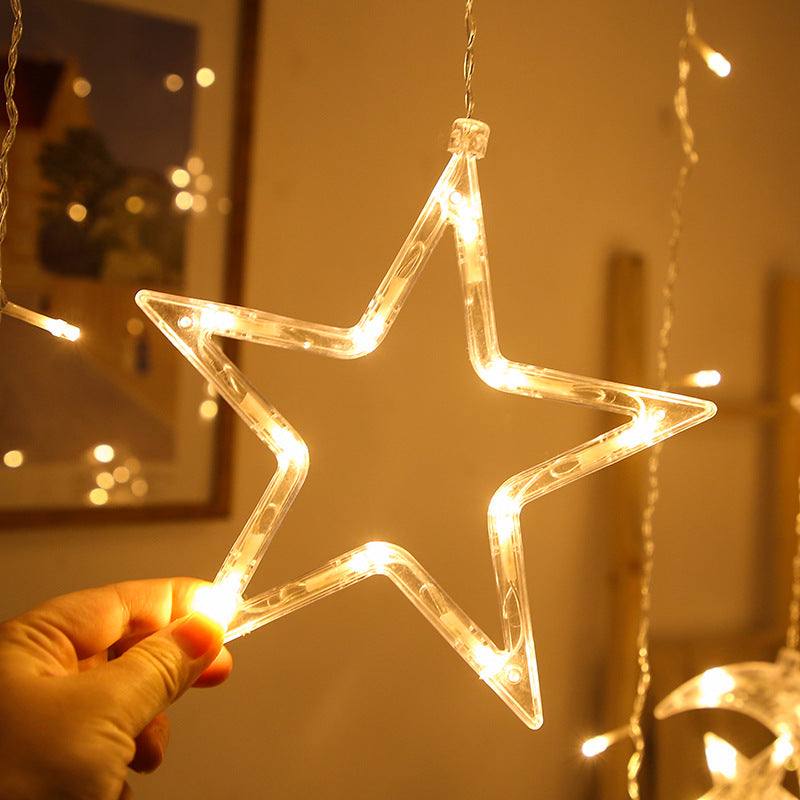 Moon Holding Star Lamp Moon Companion Star Lamp Star Moon String Lights