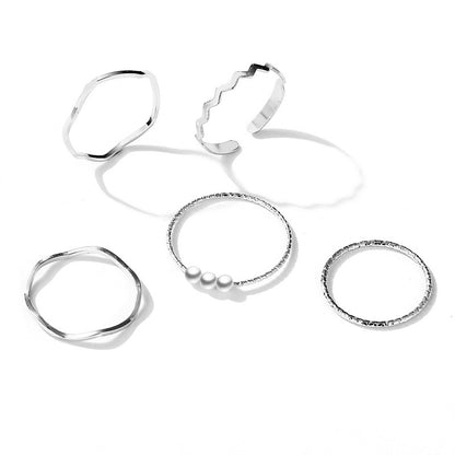 Index finger joint ring pinky ring five piece set