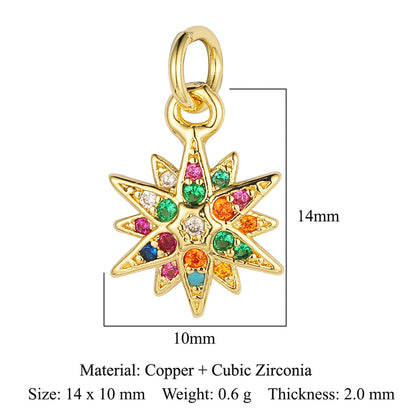 Lightning Crown Copper Zircon Pendant Accessories