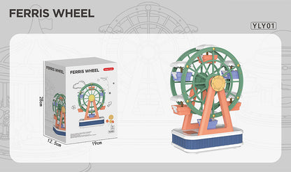 Musical Light-Up Night Lamp, Ferris Wheel, Carousel, and Spinning Airplane