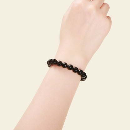 Pulsera de obsidiana natural 