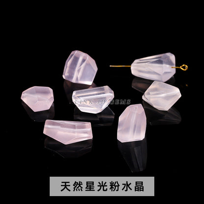 Natural ghost crystal cut with shape loose beads