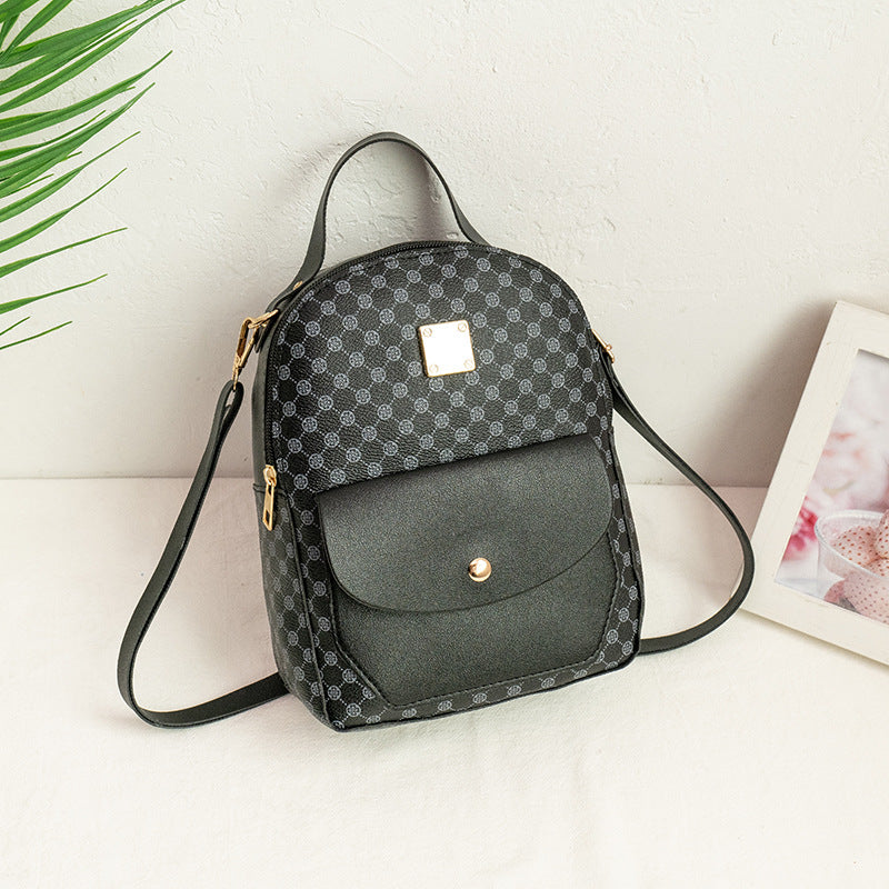 Korean version backpack, women's bag.