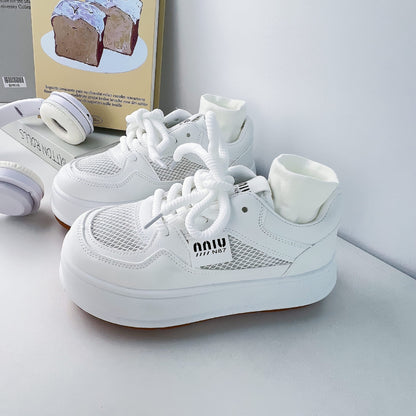 Spring new white shoes for female students