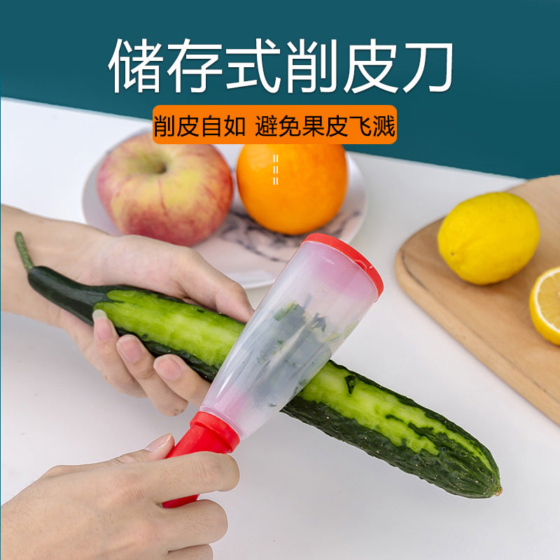 Stainless Steel Removable Storage Peeler with Barrel