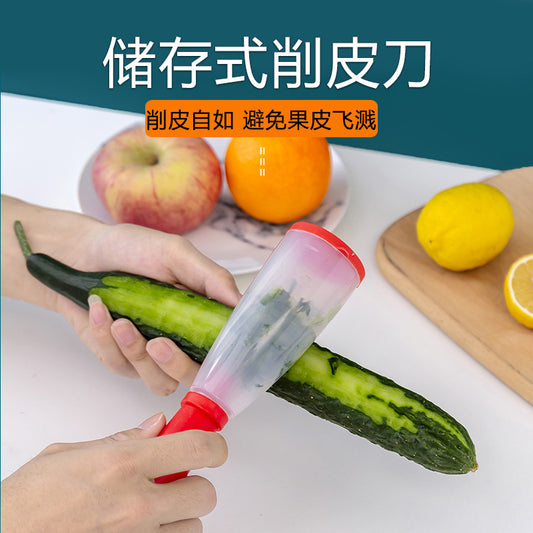 Stainless Steel Removable Storage Peeler with Barrel