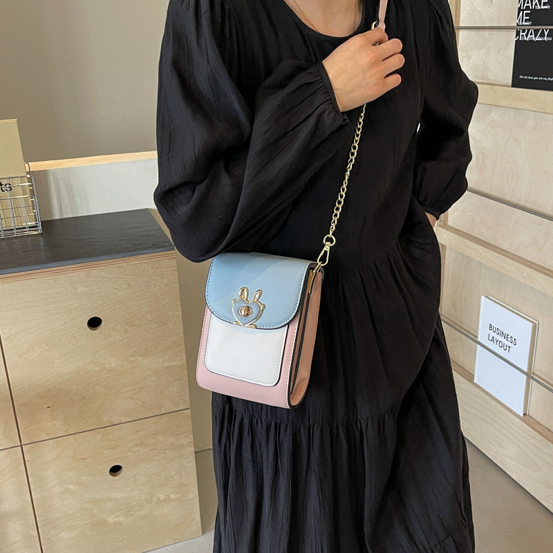 Mobile phone bag shoulder small square bag