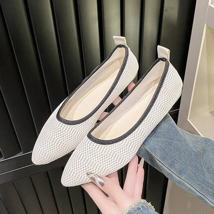 Single shoes pointed flat cloth shoes