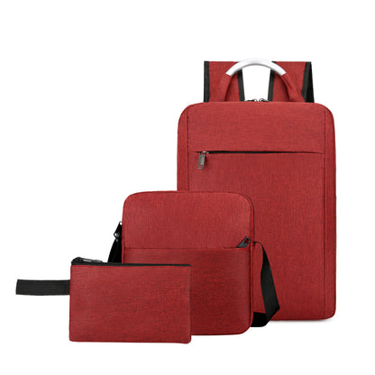 Backpack Men's Casual Three-piece Set