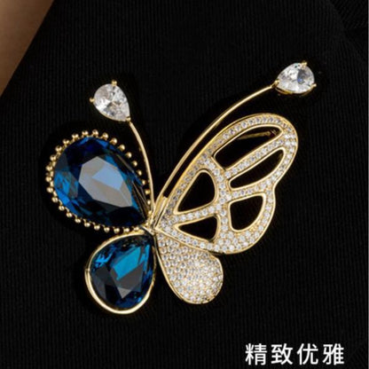 Hollow Elegant Butterfly Coat Brooch