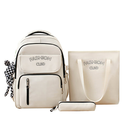 3-piece school bag new style campus backpack