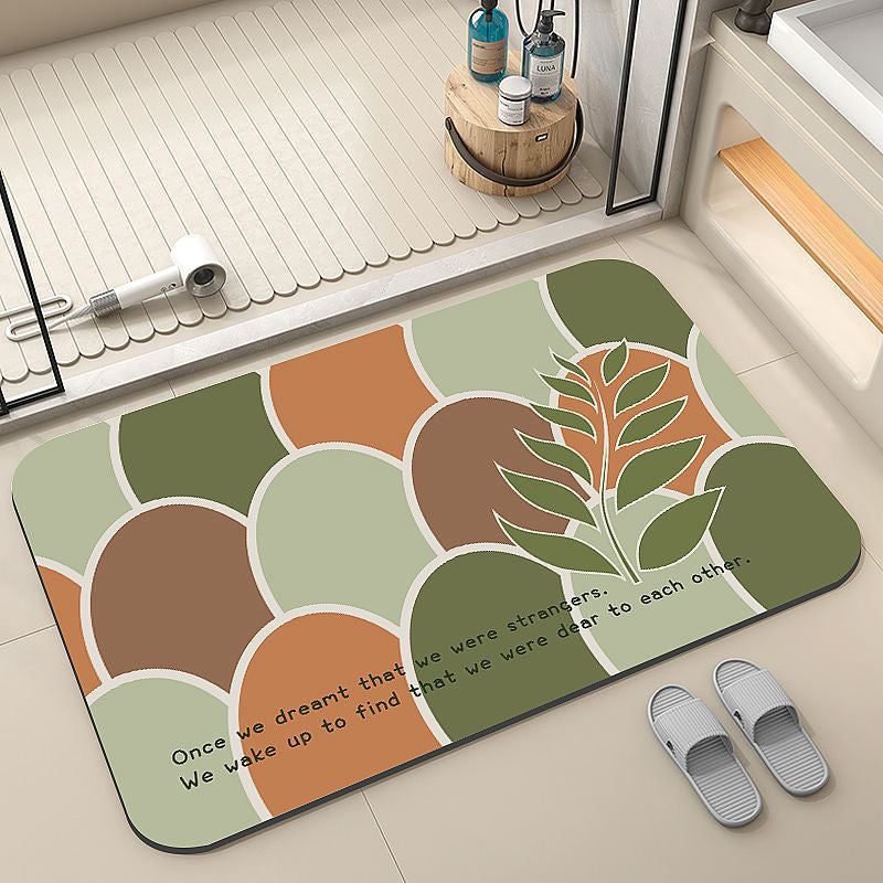 Diatomaceous Earth Non-Slip Mat Bath Door Mat