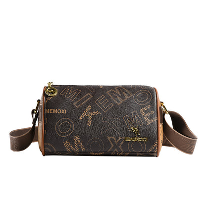 Printed bag retro versatile messenger bag