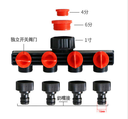 Four way valve diverter