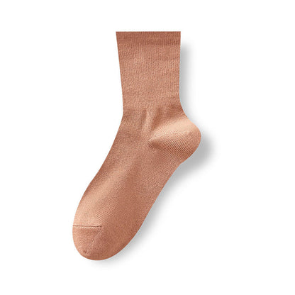 Pure White Anti-Odor Thermal Casual Mid-Calf Socks