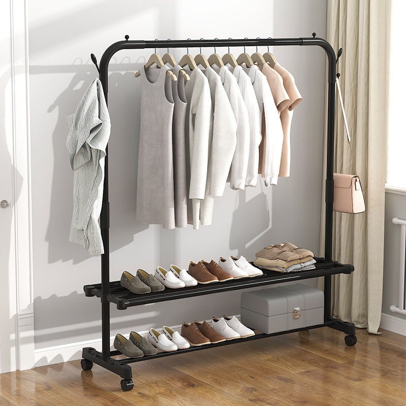 Clothes Rack Floor Standing Simple Clothes Drying Pole