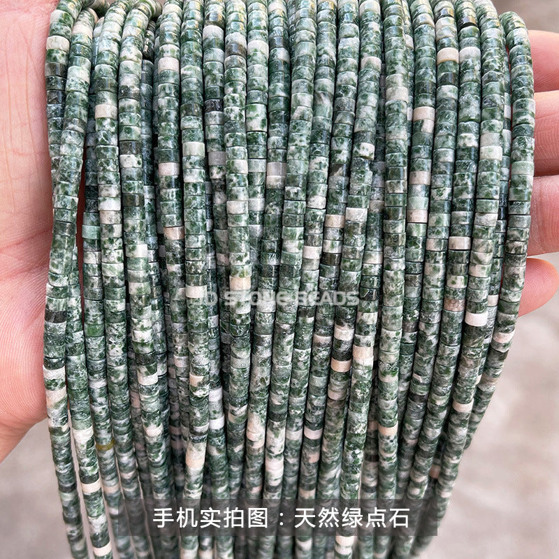 2 * 4Mm Jade Crystal Right Angle Disc Loose Beads