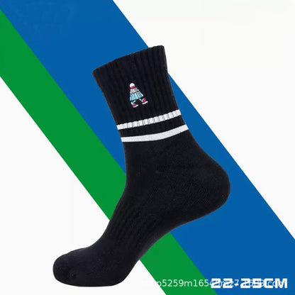 Rainbow Badminton Socks Thick Anti-Slip Unisex