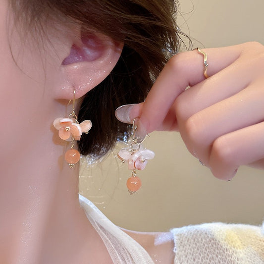 Pendientes de flores de moda en oferta 