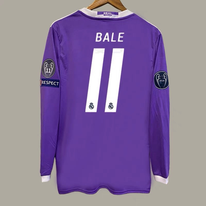 16-17 Real Purple Away Ronaldo Benzema Ramos Retro Jersey