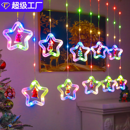 Christmas decoration store LED string lights star lights