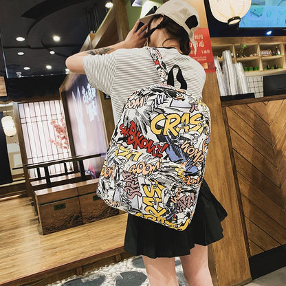 Graffiti Backpack Leisure Travel Backpack