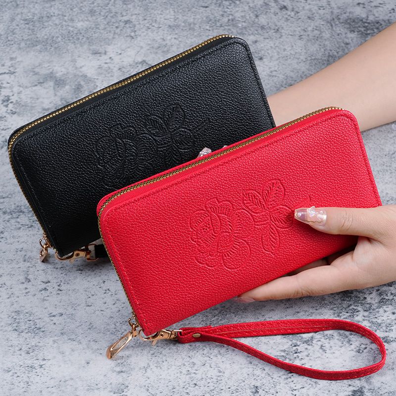 Long zipper multi-function wallet