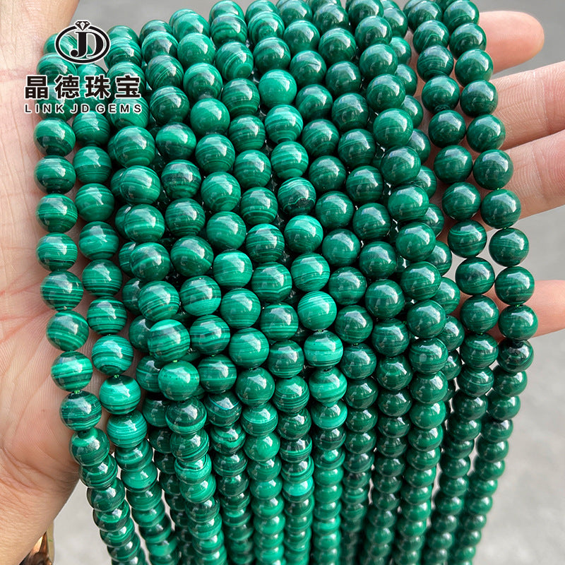 7A grade natural malachite round beads loose beads