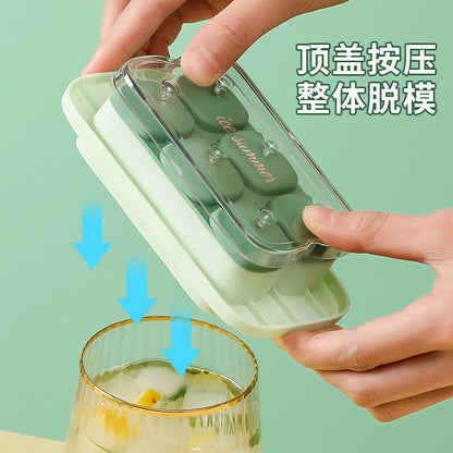 Silicone Mini Ice Cube Tray with Lid