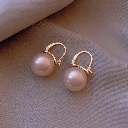 Pearl earrings retro temperament women