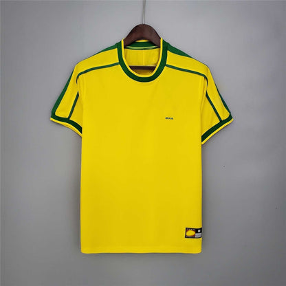 1998 World Cup Brazil Home/Away 9 Ronaldo Short Sleeve Jersey