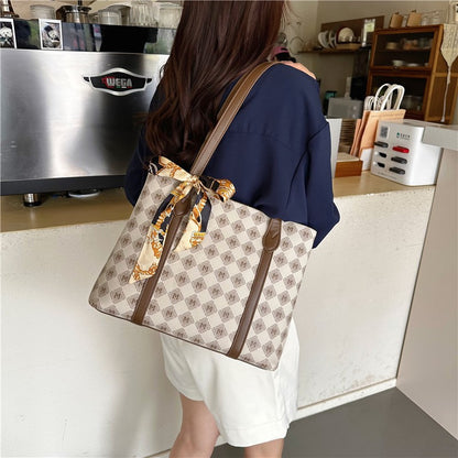 Printed shoulder tote bag tote bag