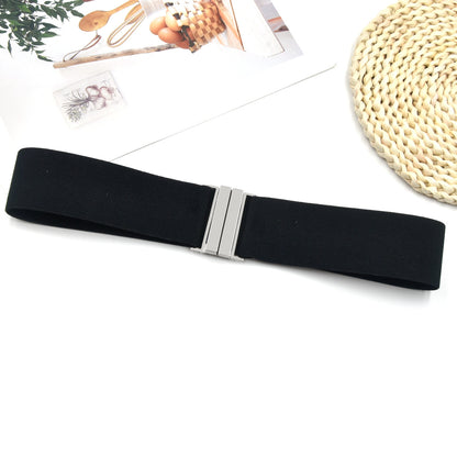 Wide waist seal elastic belt fashion