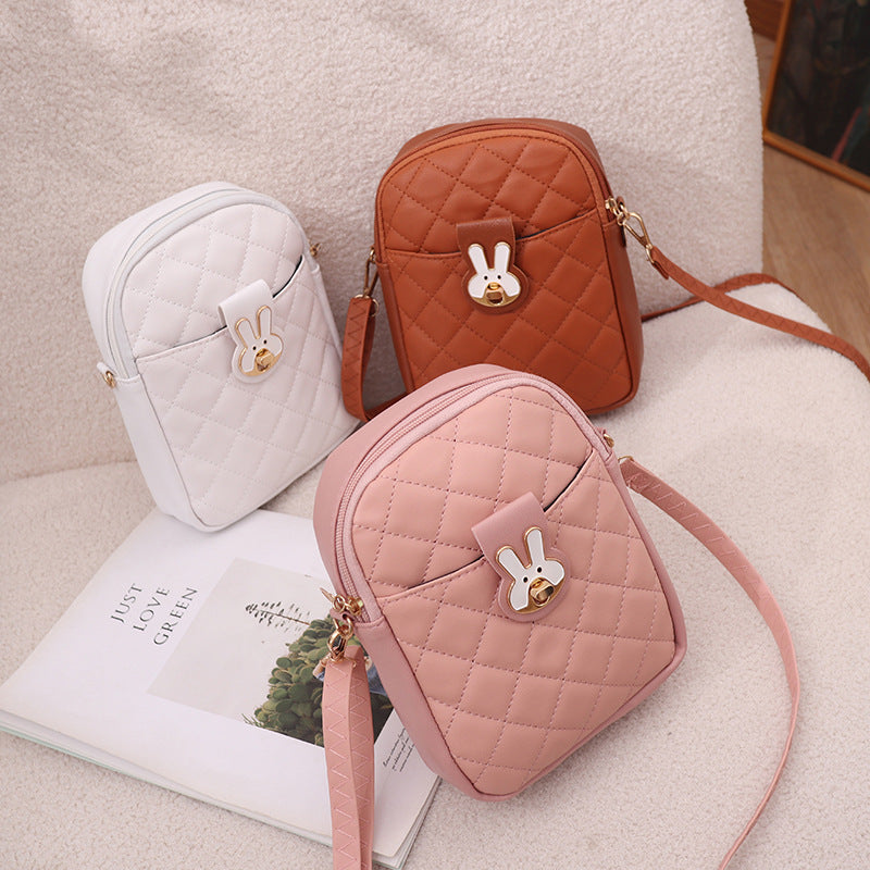 Embroidered mobile phone bag versatile shoulder bag